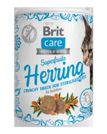 Brit Care Snacks Super Fruits Arenque para Gatos