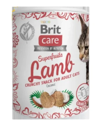 Brit Care Snacks Super Fruits Cordero para Gatos