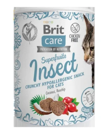 Brit Care Snacks Super Fruits Insecto para Gatos