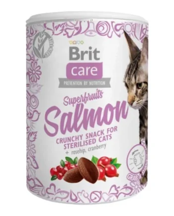 Brit Care Snacks Super Fruits Salmón para Gatos