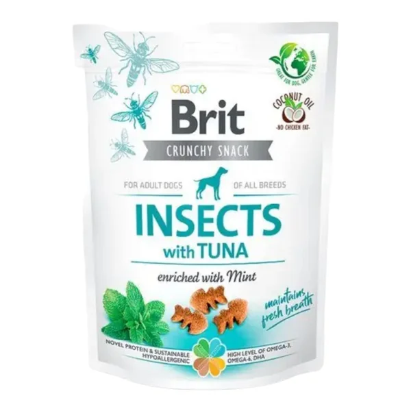 Brit Crunchy Snacks Insecto y Atún para Perros