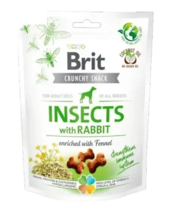 Brit Crunchy Snacks Insecto y Conejo para Perros