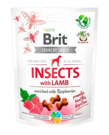 Brit Crunchy Snacks Insecto y Cordero para Perros