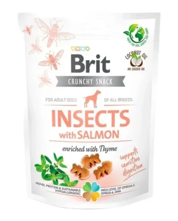 Brit Crunchy Snacks Insecto y Salmón para Perros