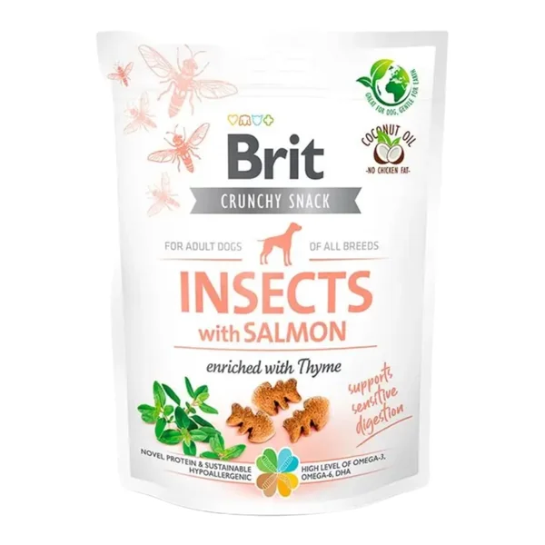 Brit Crunchy Snacks Insecto y Salmón para Perros