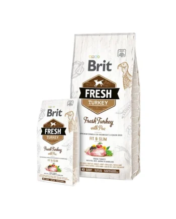 Brit Fresh Adult Pavo y Guisantes Fit & Slim para Perros