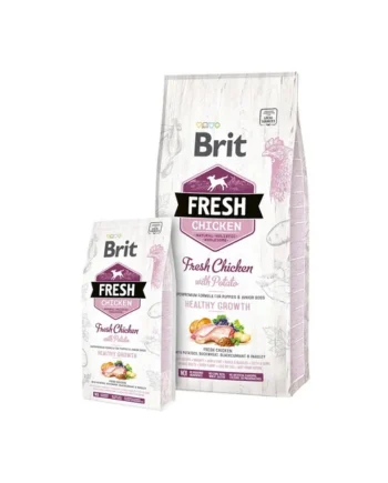 Brit Fresh Puppy Pollo y Patata Healthy Growth para Perros