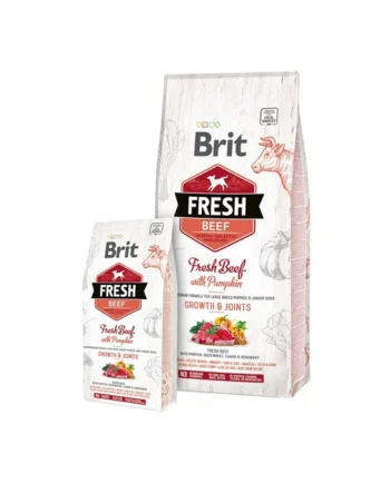 Brit Fresh Puppy Razas Grandes Ternera y Calabaza Bones & Joints para Perros