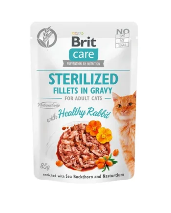 Brit - Pouch conejo en salsa esterilizados 85gr