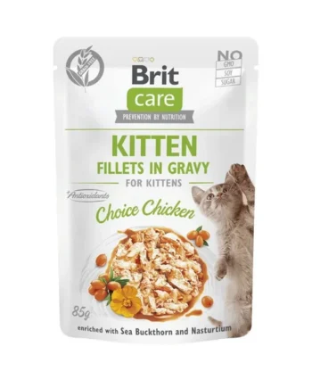 Brit - Pouch pollo en salsa Kitten 85gr