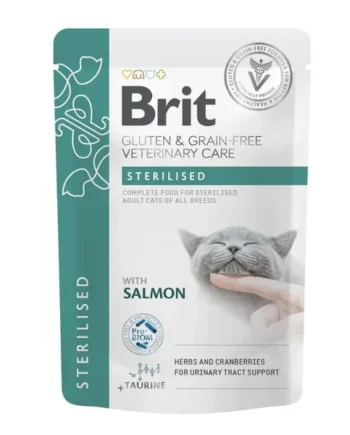 Brit Veterinary Diet Sterilised Salmón Gatos | Comida húmeda para esterilizados