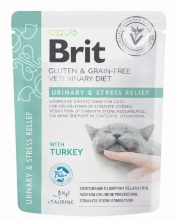 Brit Veterinary Diet Urinary & Stress Relief Pavo Gatos | Comida húmeda urinaria