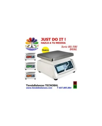 BS-TRI/BS-TRI DUAL 3/6/15Kg 230x190mm Balanza controlpeso Baxtran