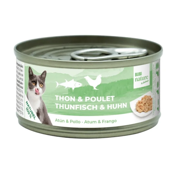 Bubi Nature Cat Atún y Pollo — Comida Húmeda Complementaria para Gatos