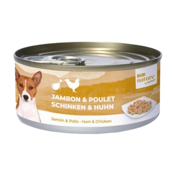Bubi Nature Dog Jamón y Pollo — Comida Húmeda Complementaria para Perros