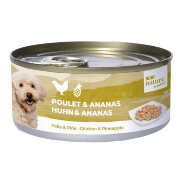 Bubi Nature Dog Pollo y Piña — Comida Húmeda Complementaria para Perros