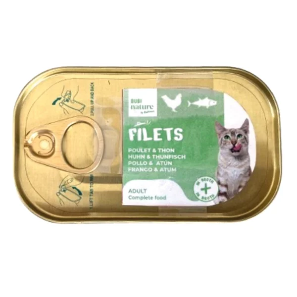 Bubi Nature - Pollo y Atún en Caldo 85g