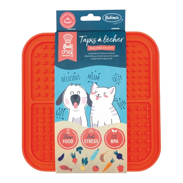 Bubichef Lick Four Tapete para Lamer para Perros — Estimulación Mental