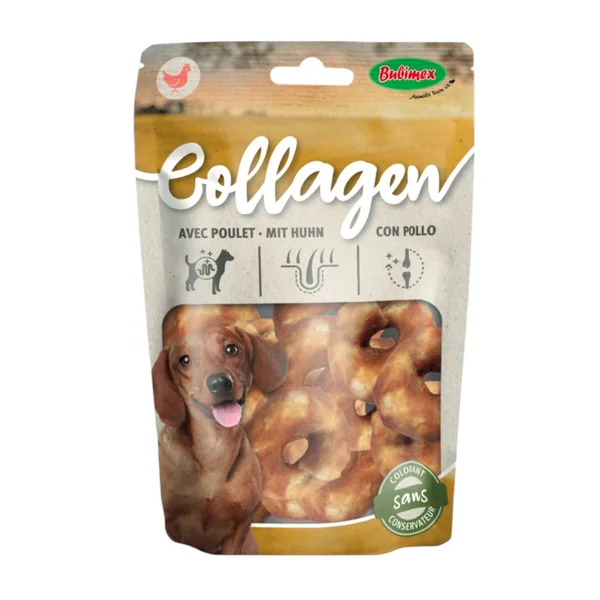 Bubimex Aritos de Colágeno y Pollo para Perros — Snack Natural
