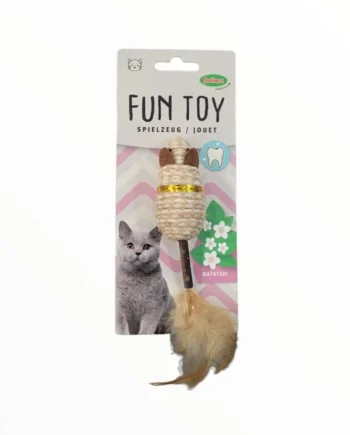 Bubimex Ratón Matatabi con Plumas Juguete Natural Estimulante para Gatos