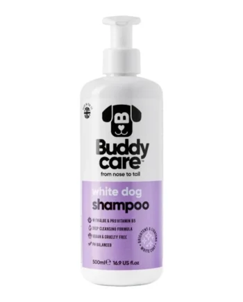 Buddy Care Champú Pelo Blanco para Perros — Blancura y Brillo