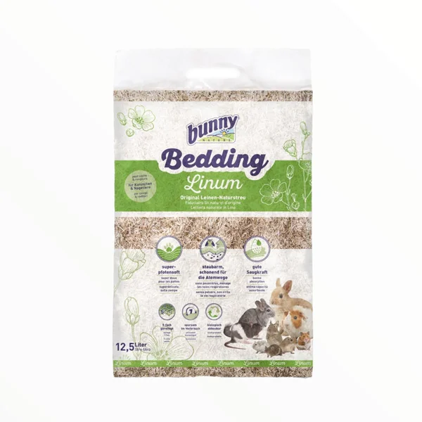 Bunny Bedding Lino — Lecho Natural de Lino para Roedores