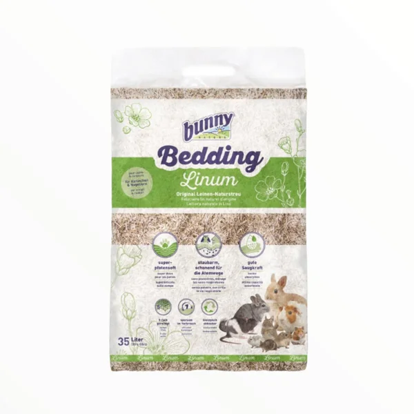 Bunny Bedding Lino — Lecho Natural de Lino para Roedores