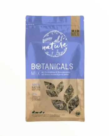 Bunny Botanicals Midmix Hibisco y Perejil para Roedores — Mezcla Herbal