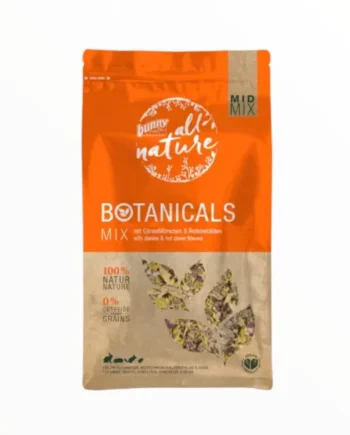 Bunny Botanicals Midmix Margarita y Trébol Rojo para Conejos — Natural