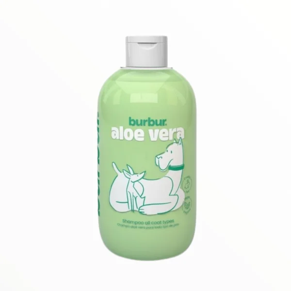 Burbur Champú Vegano con Aloe Vera para Perros — Hidratante