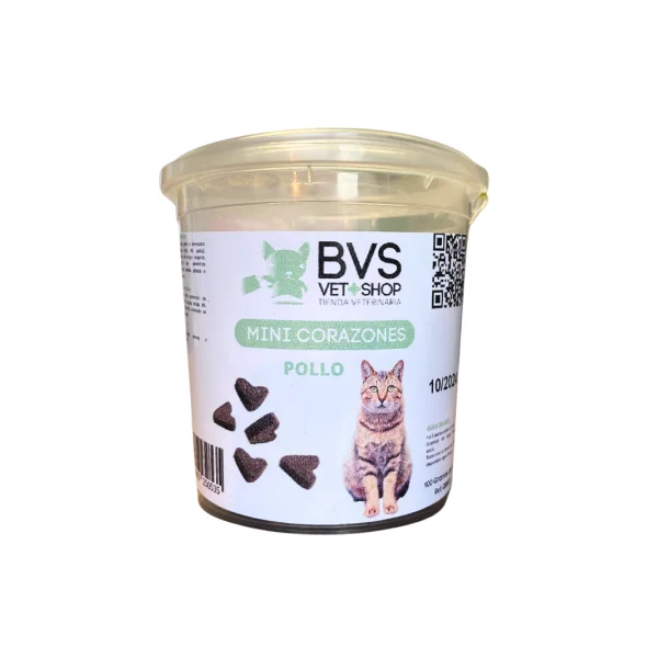 BVS Vet Shop Mini Corazones de Pollo Gatos