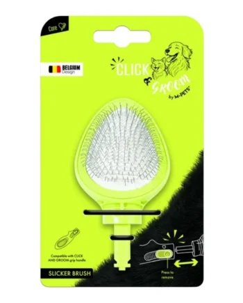 Cabezal Cepillo Carda Click & Groom M-Pets – Recambio Slicker para Mango Intercambiable