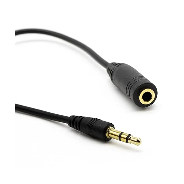 Cable alargador de audio con control de volumen 0.30 M
