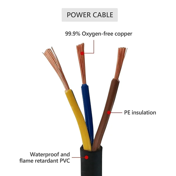 Cable alimentacion Trebol recto CEE7 - C5 1.8 M Negro