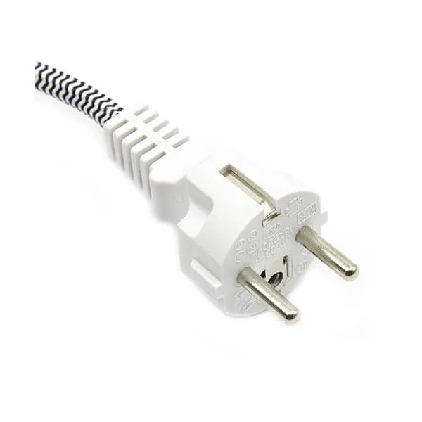 Cable Alimentación | Conector Alimentación Macho | Open | Recto | Recto | Niquelado | 3.00 m | Redon