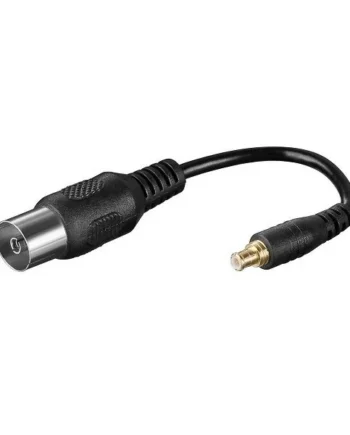 Cable antena coaxial hembra - MCX macho 0.10 M Negro