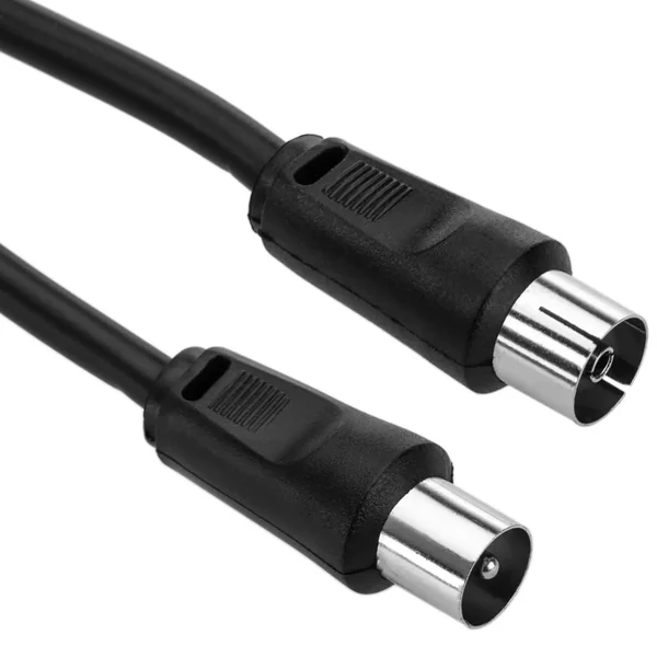 Cable antena de TV de 75 Ohm 15 M Negro