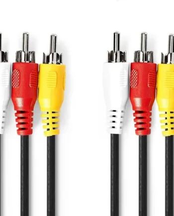 Cable AV 3x RCA macho 5 M