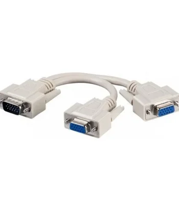 Cable Bifurcador SVGA HDB15/M-2x HDB15/H 0.25 M Gris