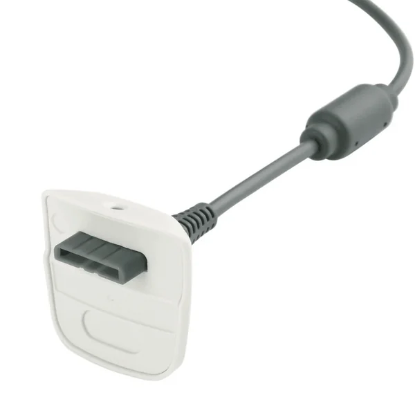 Cable carga para el Mando Inalambrico de XBOX 360 Blanco