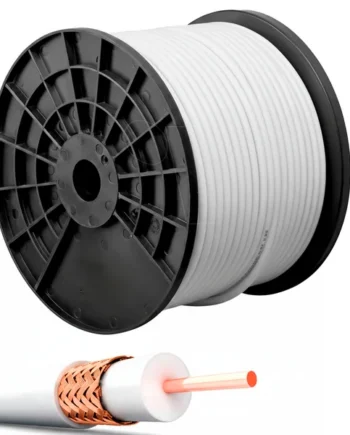 Cable coaxial MK 400 LSZH 100 m Blanco