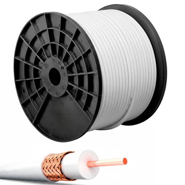 Cable coaxial MK 400 LSZH 100 m Blanco