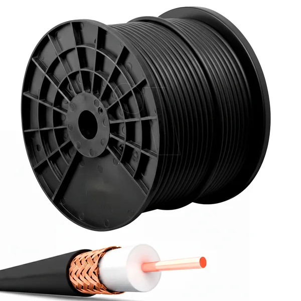 Cable coaxial MK 400 PE 100 m Negro