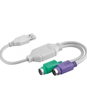 Cable conversor PS2 a USB 2.0 0.15 M Blanco