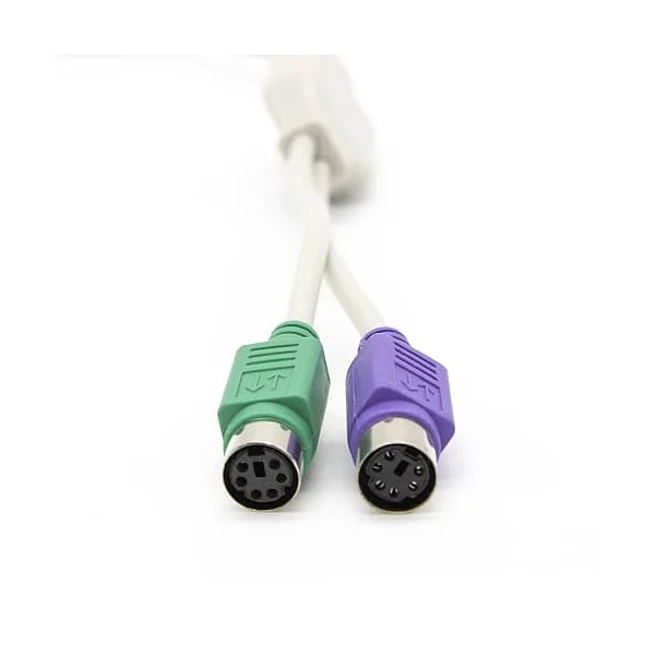 Cable conversor PS2 a USB 2.0 0.15 M Blanco