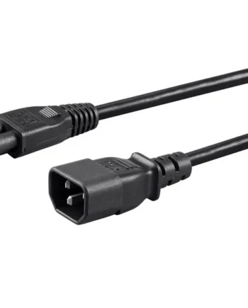 Cable de alimentacion C14 macho a C5 hembra 0.35 M Negro