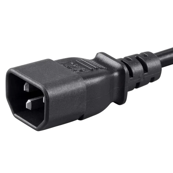 Cable de alimentacion C14 macho a C5 hembra 0.50 M Negro