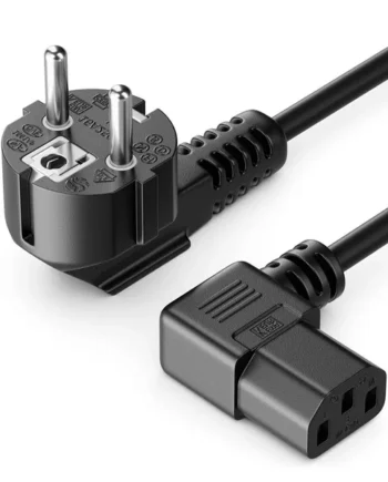Cable de alimentacion CPU CEE7/M-C13/H acodado 2 M Negro