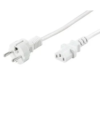 Cable de alimentacion CPU recto CEE7/M-C13/H 2 M Blanco