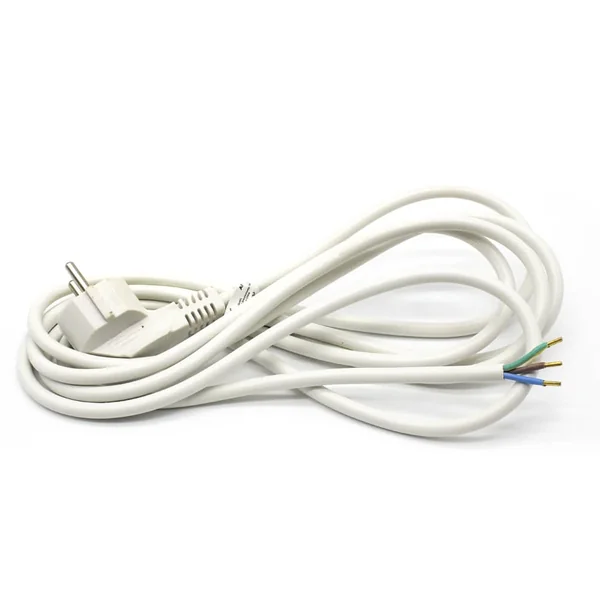 Cable de alimentacion electrico CEE7 macho a bornes 3x0.75mm 1.5 M Blanco